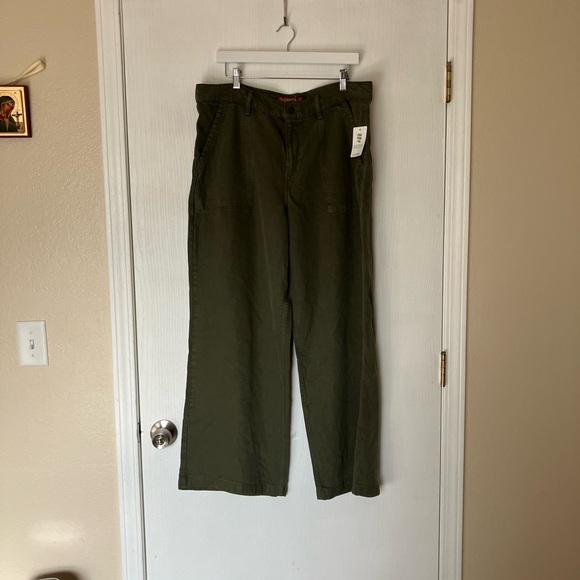 Lucky Brand Pants - Lucky Brand Women's Olive Wide Leg Pants